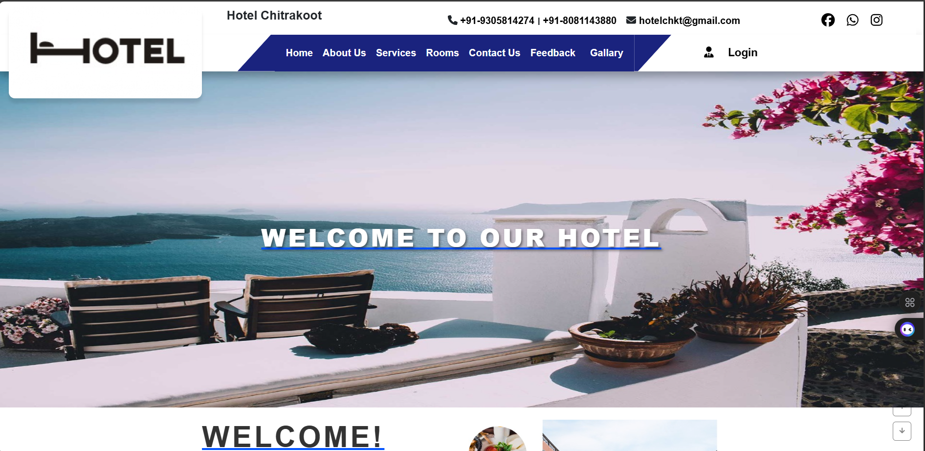 Hotel Management React